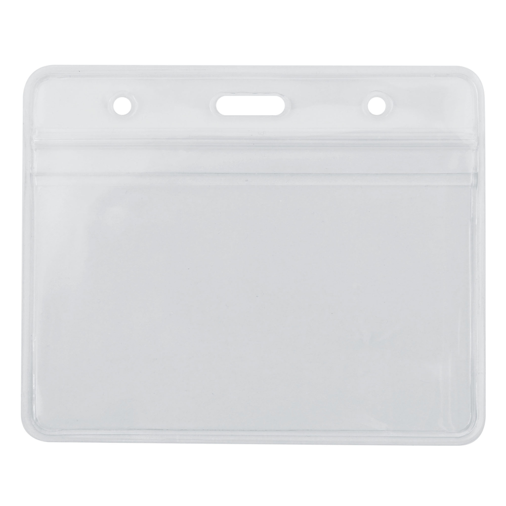 Бейдж Optima горизонтальний замок zip lock PVC, 108х70 мм (O45611) - зображення 1