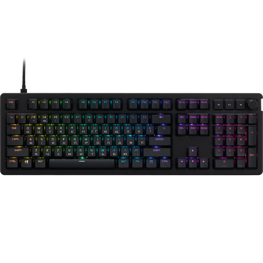 Клавіатура HyperX Alloy Rise PBT HX Red USB UA Black (7G7A3AA) - зображення 1