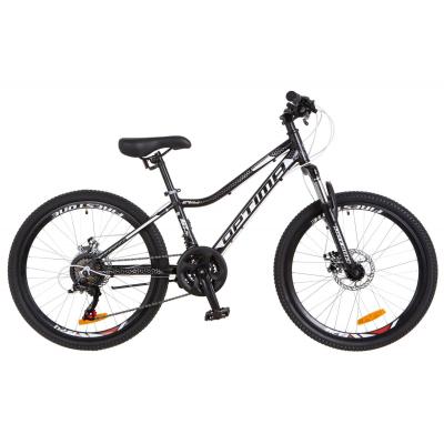 Велосипед Optimabikes 24" BLACKWOOD 2018 14G Vbr рама-12,5" Al чорно-білий (OPS-OP-24-035) - зображення 1