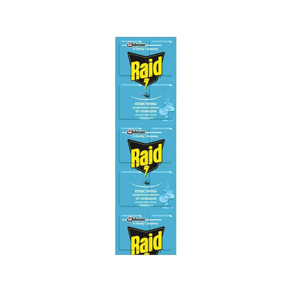 Пластини для фумігатора Raid Евкаліпт 10 шт. (4823002005639) - зображення 1