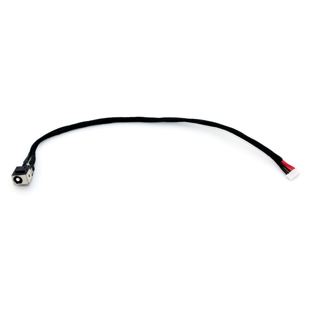 Роз'єм живлення ноутбука з кабелем для Lenovo PJ520 (5.5mm x 2.5mm), 6-pin, 20 см Универсальный (A49027) - изображение 1