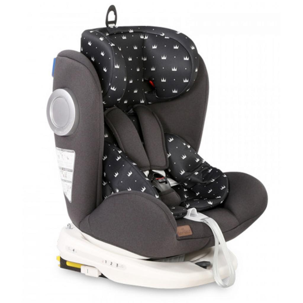 Автокрісло Bertoni/Lorelli Lusso Sps Isofix 0-36 кг Black Crowns - зображення 3
