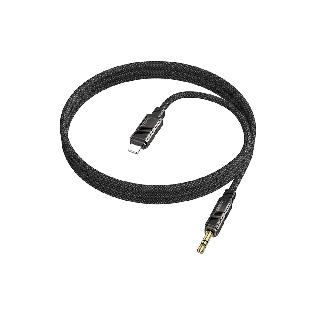 Кабель мультимедійний Lightning to 3.5mm M 1.0m black BOROFONE (6941991117749) - изображение 3