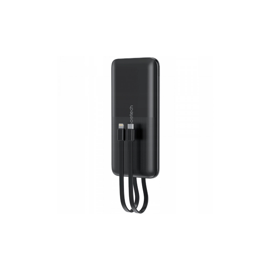 Батарея універсальна Choetech 10000mAh 22,5W, MicroUSB, USB-A, USB-C, build-in USB-C/Lightning cable (B654-BK) - зображення 1