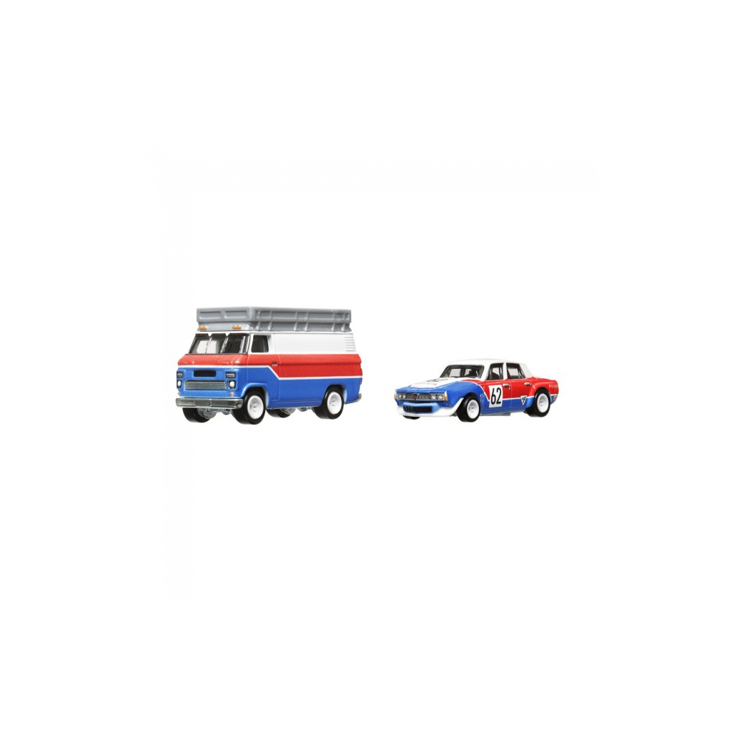 Машина Hot Wheels Колекційна модель 70 Rover P6 Group 2 та транспортера HW Rally Hauler серії Car Culture (FLF56/HKF45) - зображення 1