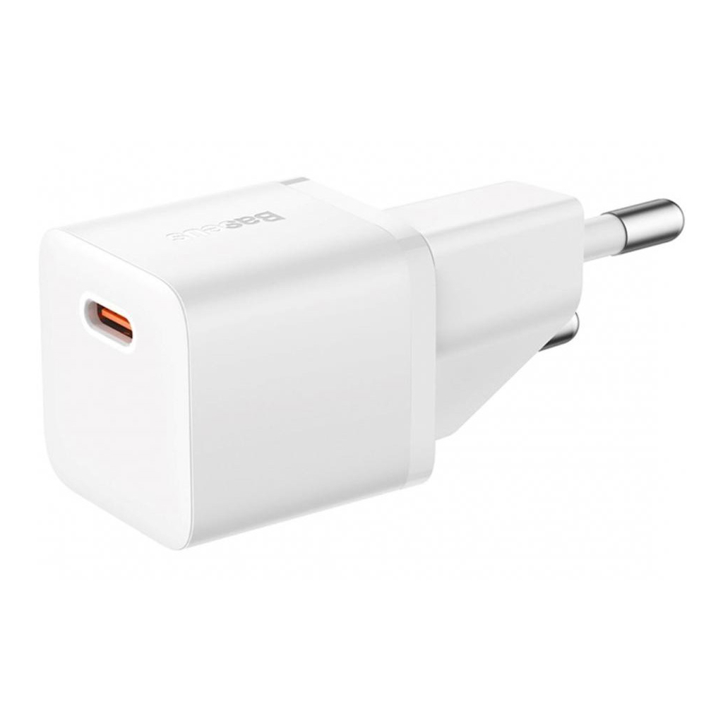 Зарядний пристрій Baseus GaN5 Fast Charger USB-C 20W white (CCGN050102) - изображение 2