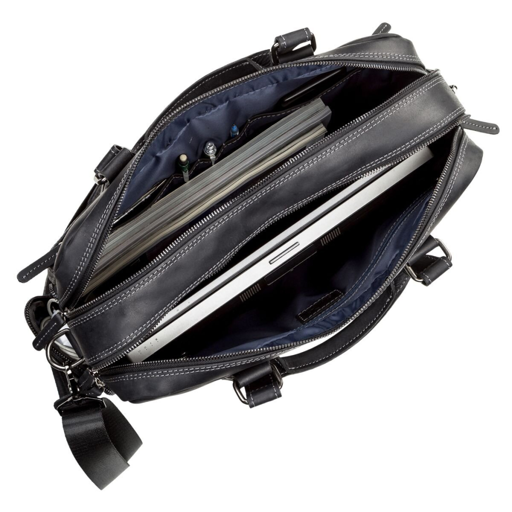 Сумка Shvigel Шкіряна Чорна (11117) - зображення 6