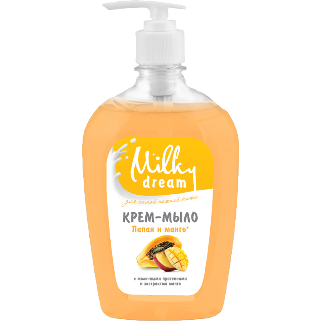 Рідке мило Milky Dream Папая і манго з дозатором 500 мл (4820205300110) - зображення 1
