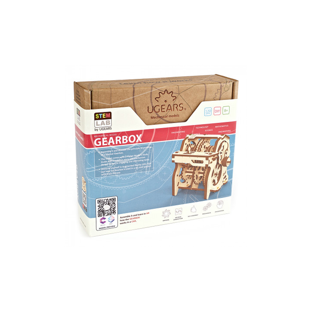 Збірна модель Ugears Stem Lab Коробка передач (6336754) - зображення 5
