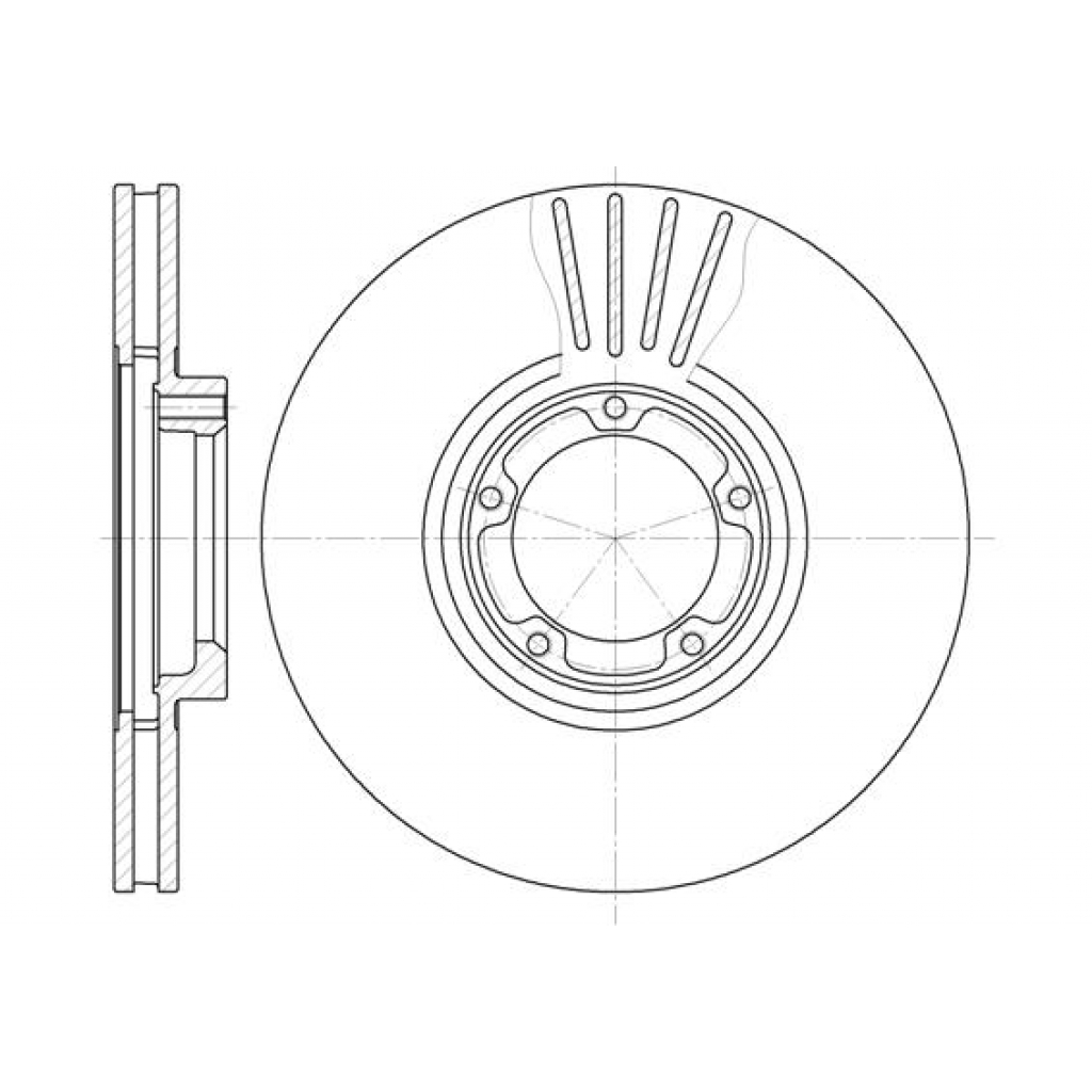 Гальмівний диск REMSA 6518.10 - зображення 1