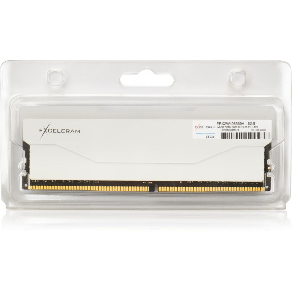 Модуль пам'яті для комп'ютера DDR4 8GB 3600 MHz RGB X2 Series White eXceleram (ERX2W408369A) - зображення 3