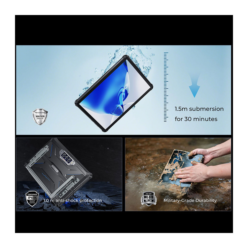 Планшет OUKITEL RT7 10.1" 5G TITAN 12/256GB NFC LTE Black-Blue (6931940751421) - зображення 8