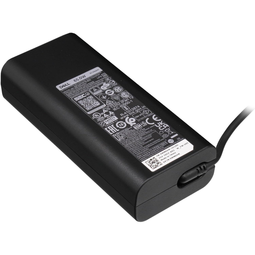 Блок живлення до ноутбуку Dell 65W USB-C AC Adapter with Power Cord - Europe (450-BBVD) - зображення 6