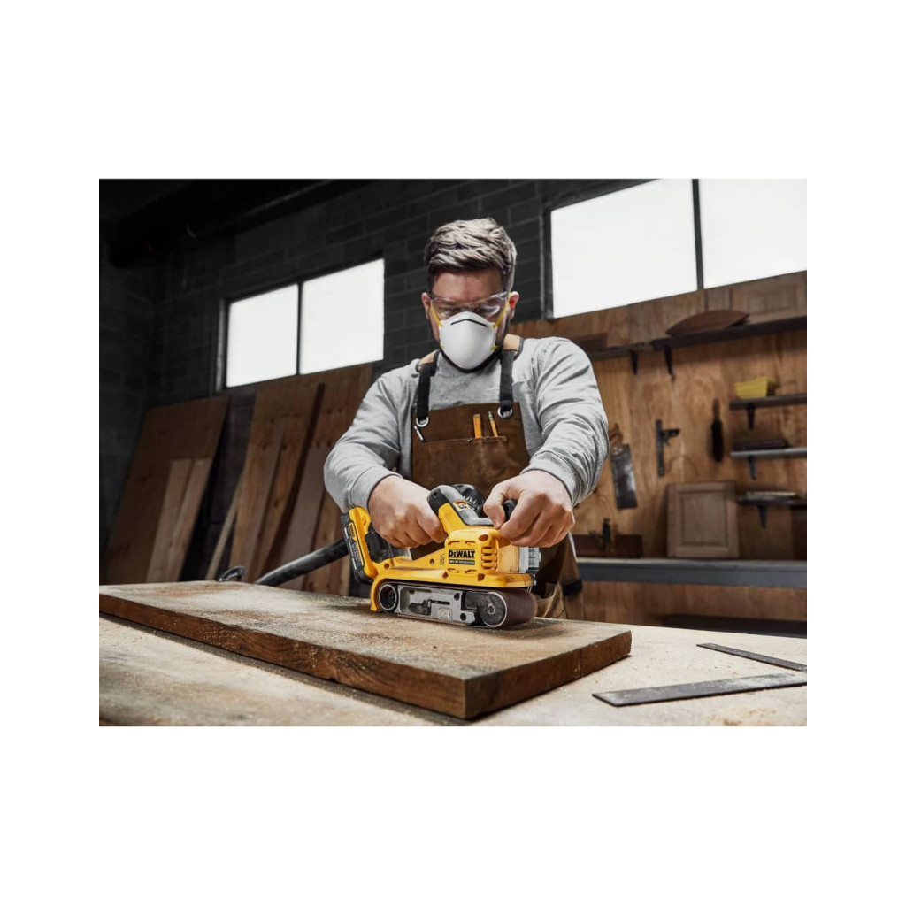 Шліфувальна машина DeWALT XR Li-Ion 18 В, 198-320 м/хв, стрічка 75х533 мм, TSTAK (без АКБ та ЗП) (DCW220NT) - изображение 11