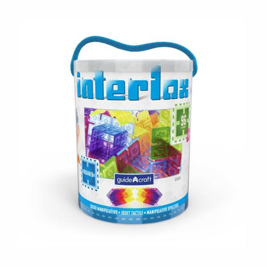 Конструктор Guidecraft Interlox Squares Квадрати, 96 деталей (G16835) - зображення 9