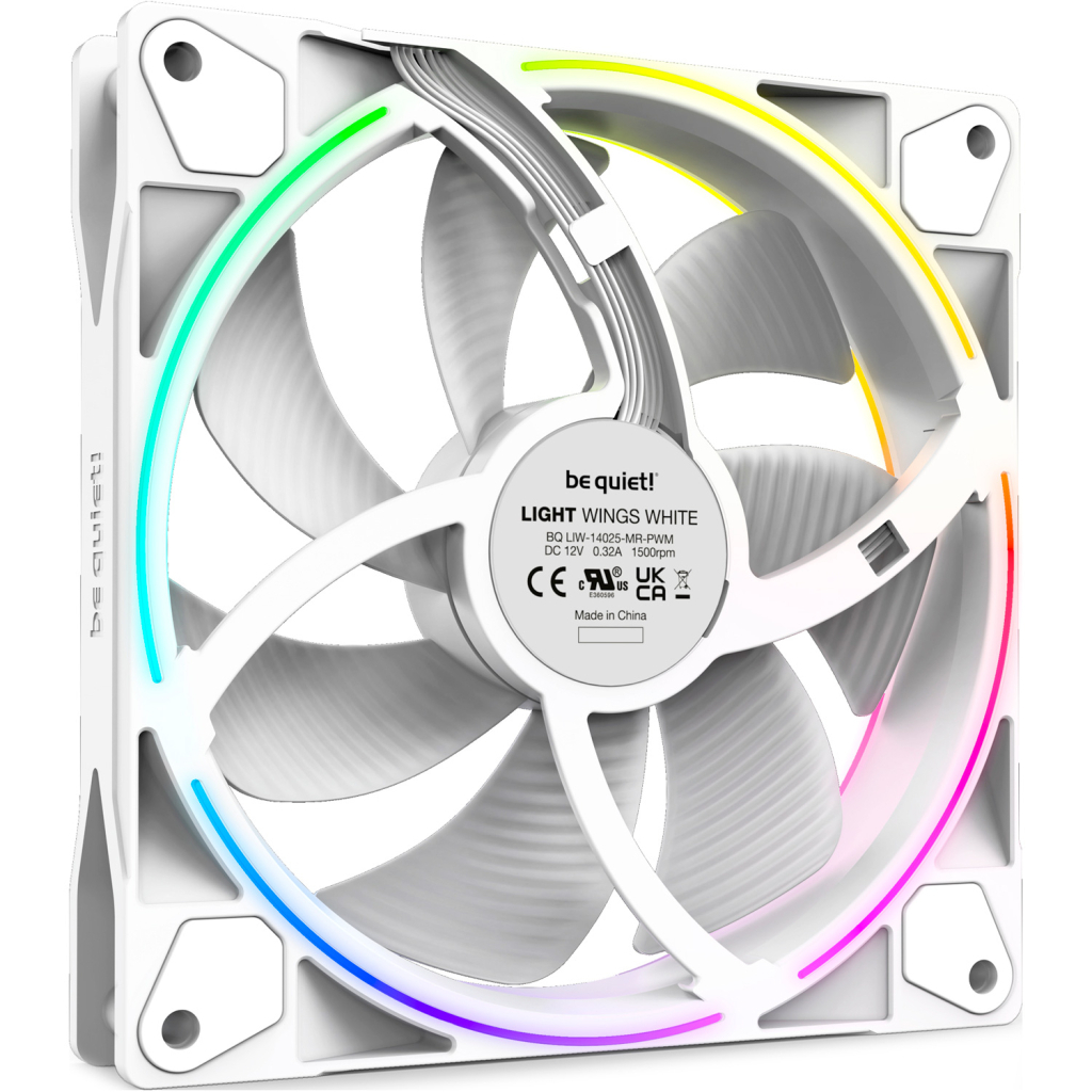 Кулер до корпусу Be quiet! Light Wings White 140mm PWM (BL102) - зображення 3