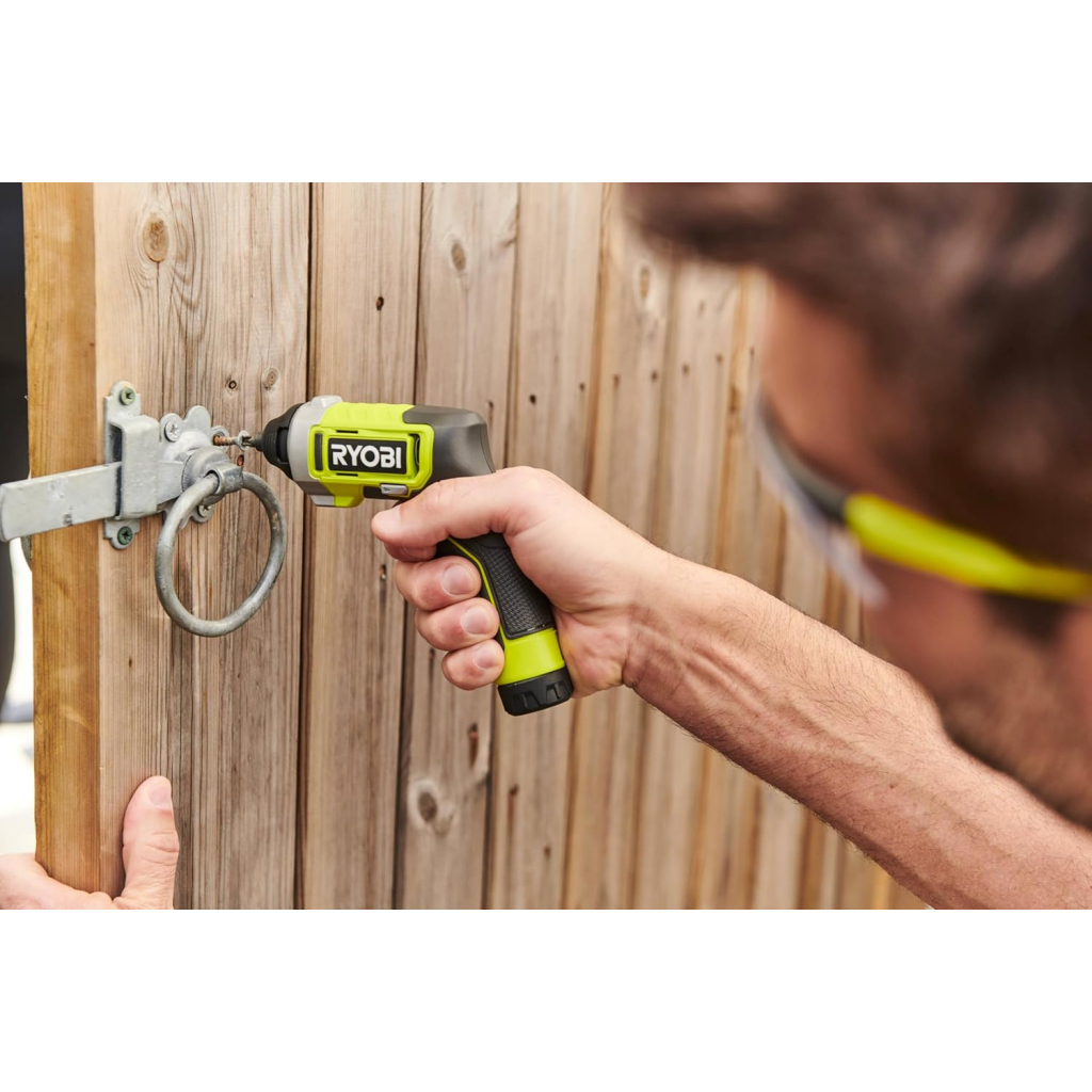 Викрутка акумуляторна Ryobi RSD4-120TA2, USB Lithium, 4V, 1х2Ah, 5Нм, 200об/хв, 2 насадки ,10 біт, кейс (5133006211) - изображение 9