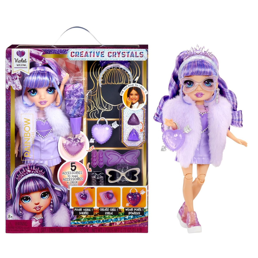 Лялька Rainbow High серії Creative Crystals - Віолетта (121404) - зображення 1