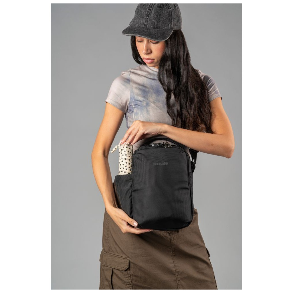 Сумка Pacsafe V Tour Crossbody Чорна (61110130) - зображення 9