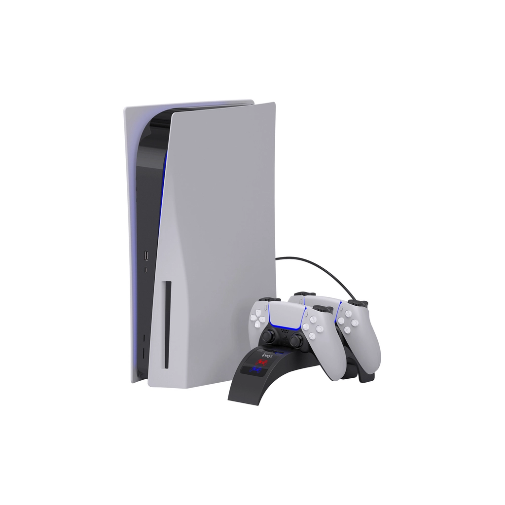 Зарядний пристрій iPega PG-P5016 Для геймпадів DualSense PS5 Sony PlayStation 5 Black (PG-P5016) - зображення 4