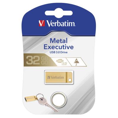 USB флеш накопичувач Verbatim 32GB Metal Executive Gold USB 3.0 (99105) - зображення 4