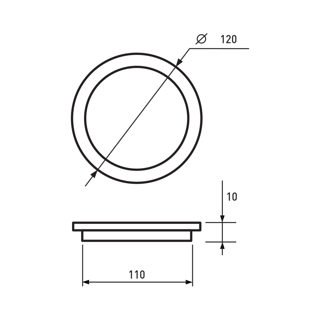 Світильник Eurolamp Downlight 6W 4000K (LED-DLR-6/4) - зображення 3