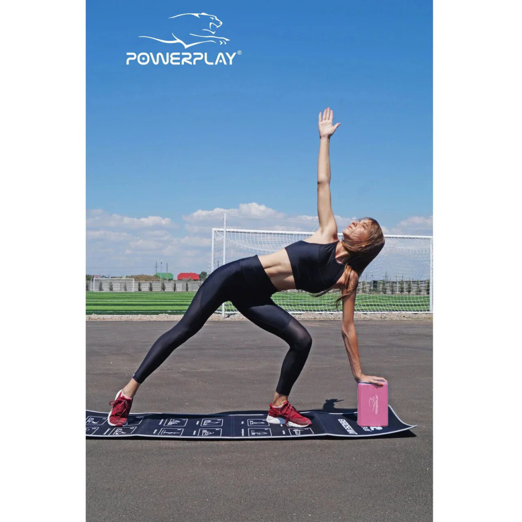 Блок для йоги PowerPlay 4006 Yoga Brick Рожевий (PP_4006_Pink_Yoga_Brick) - зображення 4