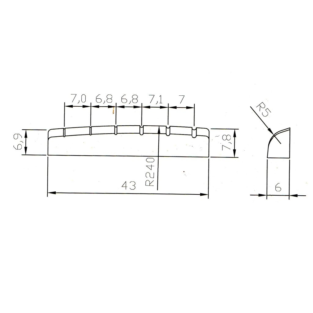 Поріжок для гітари Paxphil NT014 Ivory - зображення 3