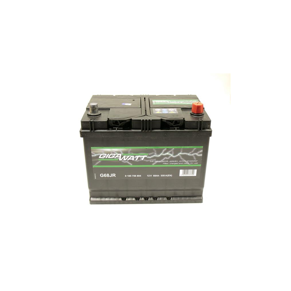Акумулятор автомобільний GigaWatt 68А (0185756804) - зображення 1