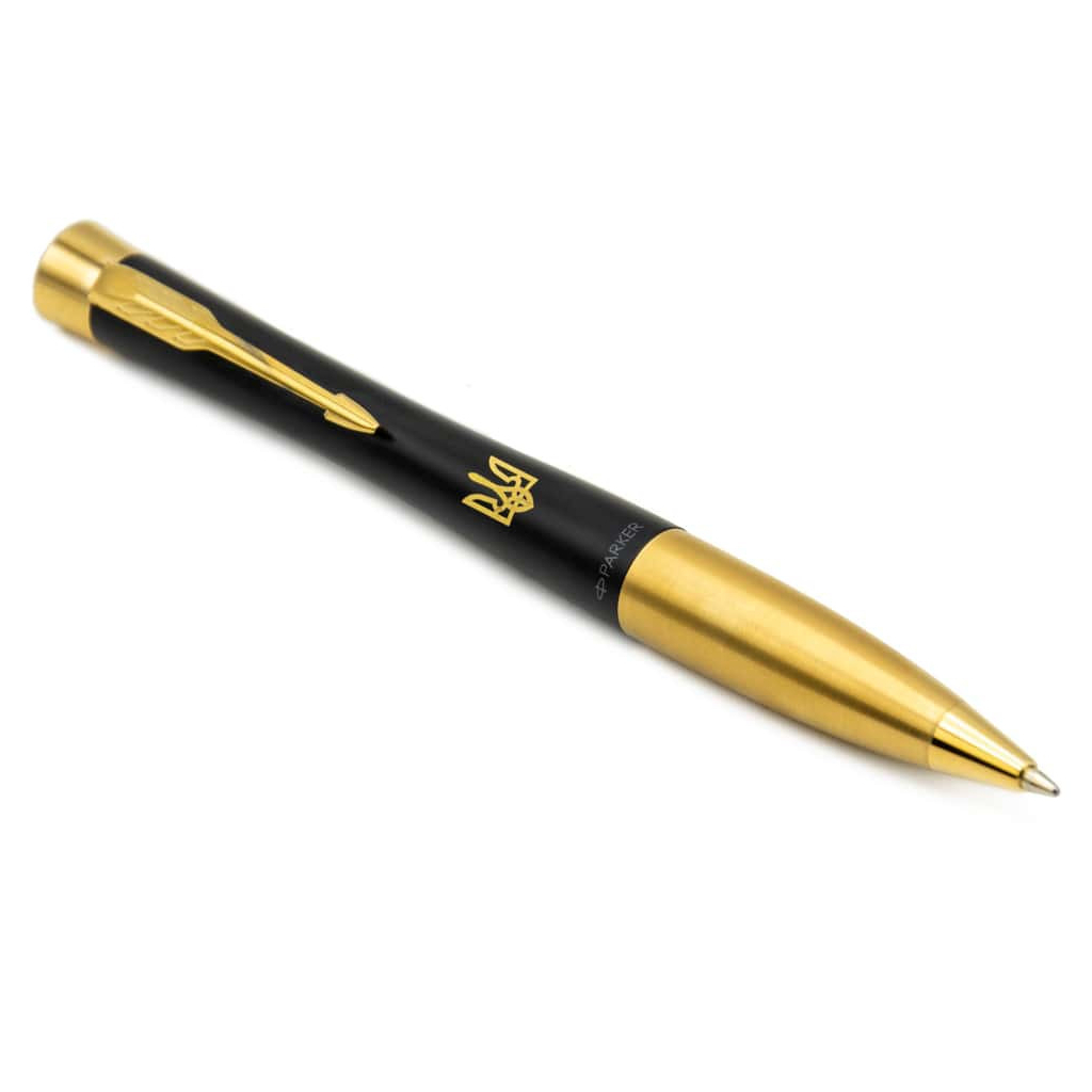Ручка кулькова Parker URBAN 17 UKRAINE Muted Black GT BP Трезубец (30035_T001y) - зображення 3