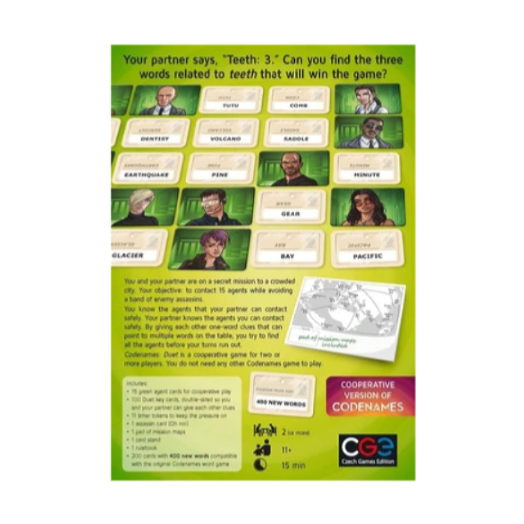 Настільна гра Czech Games Edition Codenames: Duet , англійська (8594156310400) - зображення 2