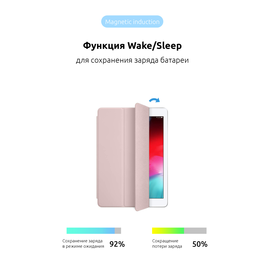 Чохол до планшета Armorstandart Smart Case iPad 10.2 (2021/2020/2019) Rose Gold (ARM56043) - зображення 2