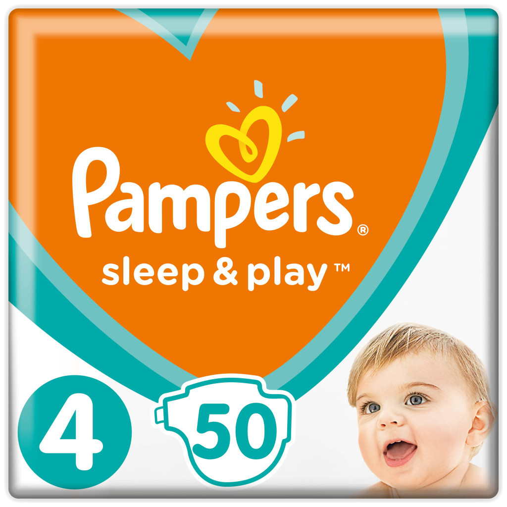 Підгузки Pampers Sleep & Play Maxi Розмір 4 (9-14 кг), 50 шт (8001090669056) - зображення 1