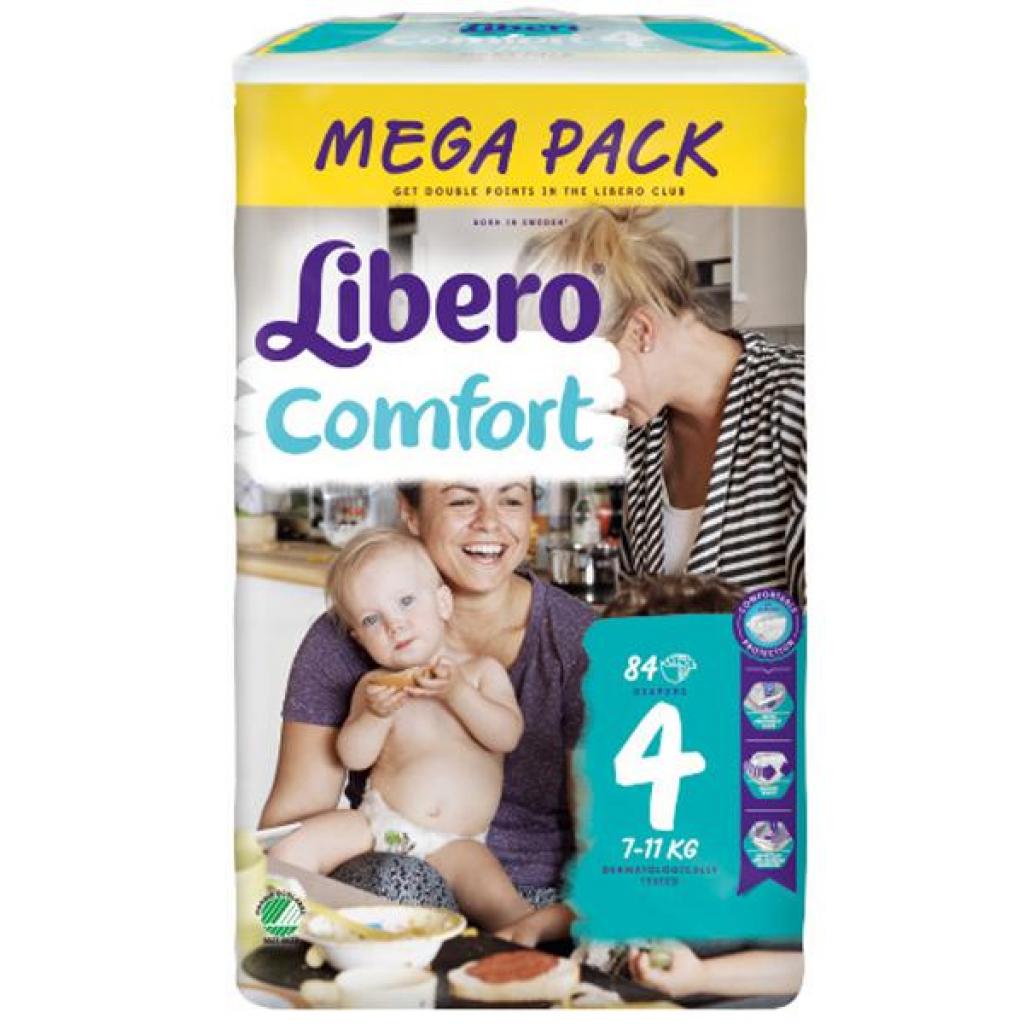 Підгузки Libero Comfort 4 (7-11 кг) 84 шт (7322540490633) - зображення 2