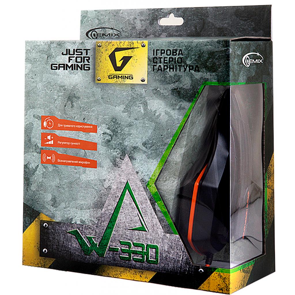Навушники Gemix W-330 black-orange - зображення 4