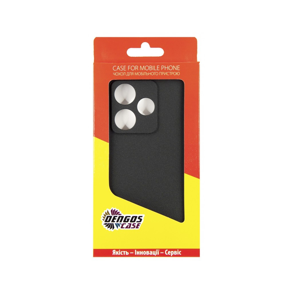 Чохол до мобільного телефона Dengos Xiaomi Redmi 13 4G Carbon + Glass Black (DG-KM-98) - зображення 4