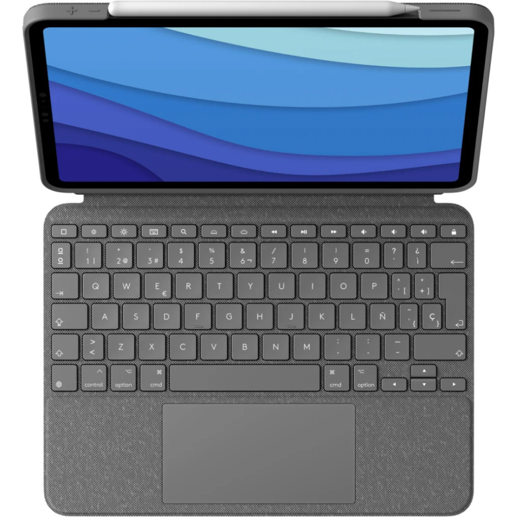 Чохол до планшета Logitech Combo Touch for iPad Pro 12.9-inch (5th generation) - GREY - UK (L920-010214) - зображення 2