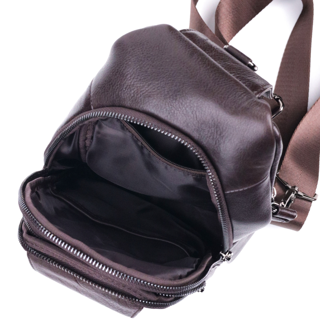 Сумка Vintage Чоловіча через плече з натуральної шкіри Коричнева (21306) - зображення 6