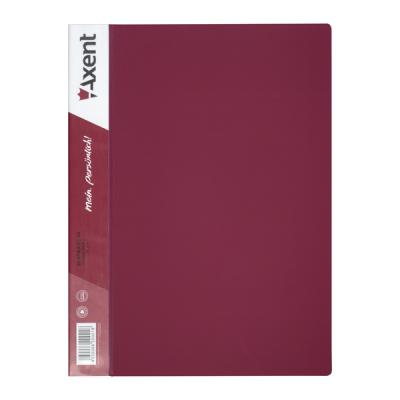 Папка з файлами Axent 20 sheet protectors, burgundy (1020-04-А) - зображення 1
