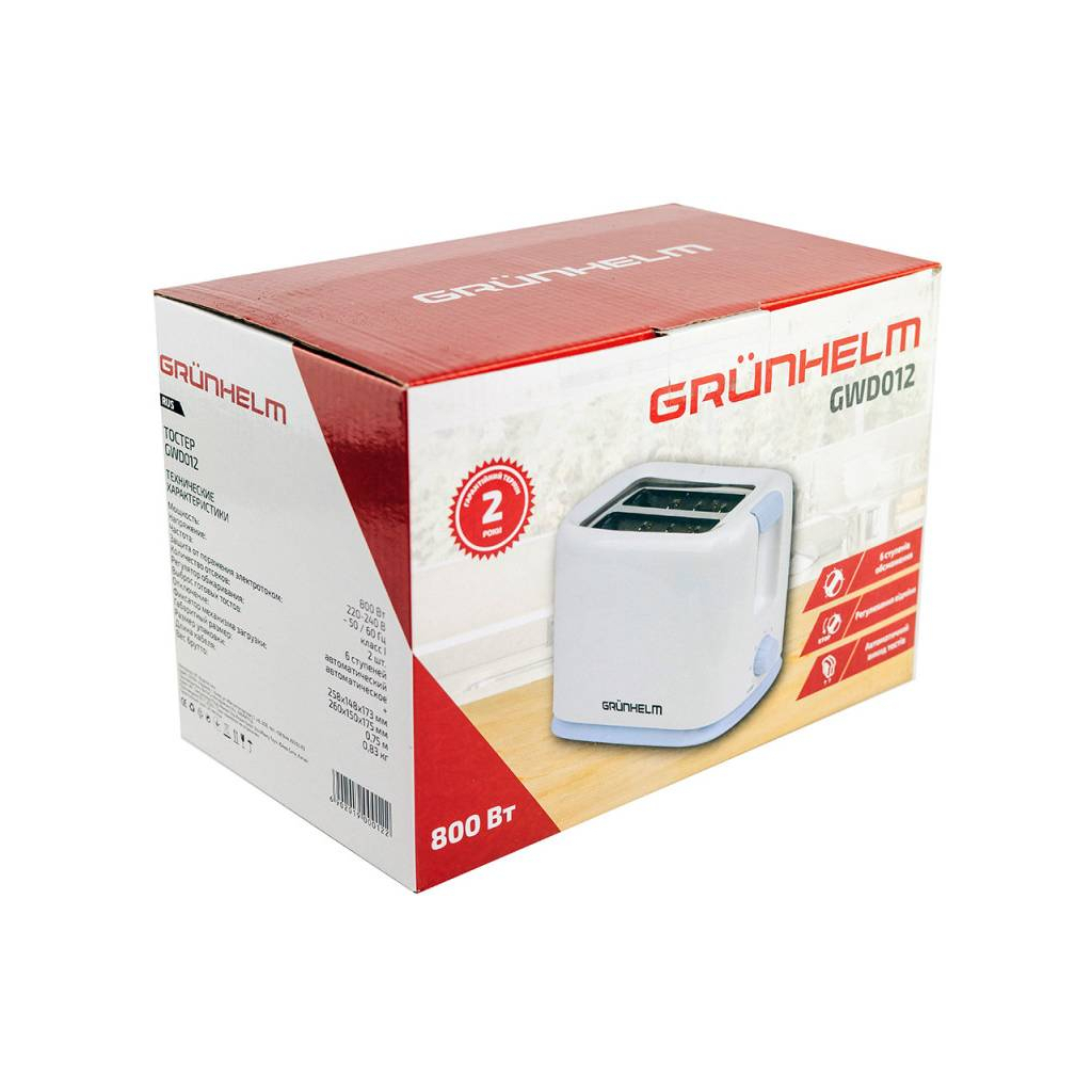 Тостер Grunhelm GWD012 - зображення 8