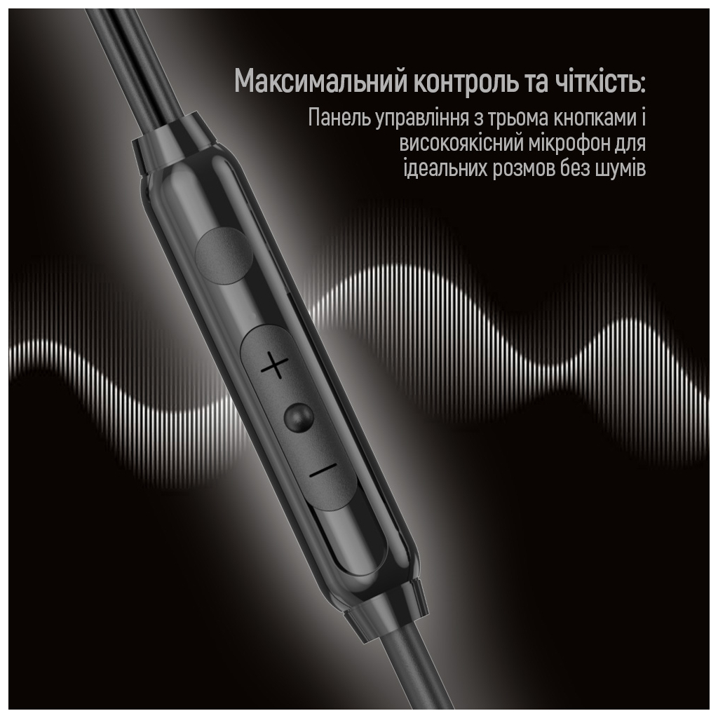Навушники ColorWay 3.5 mm Wired Earphone UrbanBeat Black (CW-WD03BK) - зображення 4