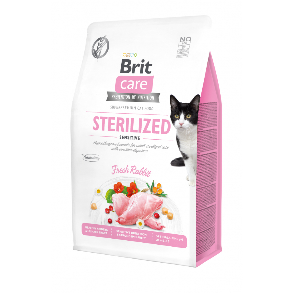 Сухий корм для кішок Brit Care Cat GF Sterilized Sensitive 400 г (8595602540778) - зображення 1