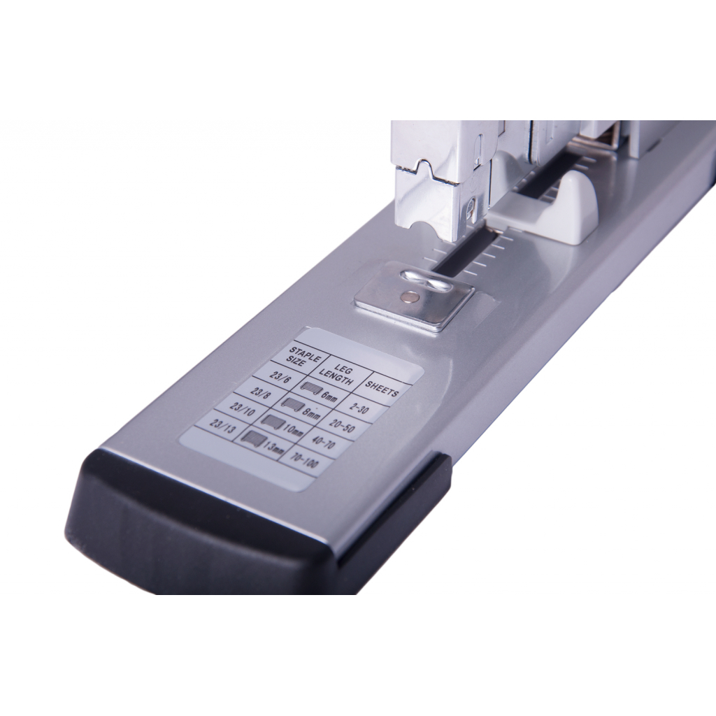 Степлер Buromax №23 100 аркушів Сріблястий (BM.4287-24) - зображення 3