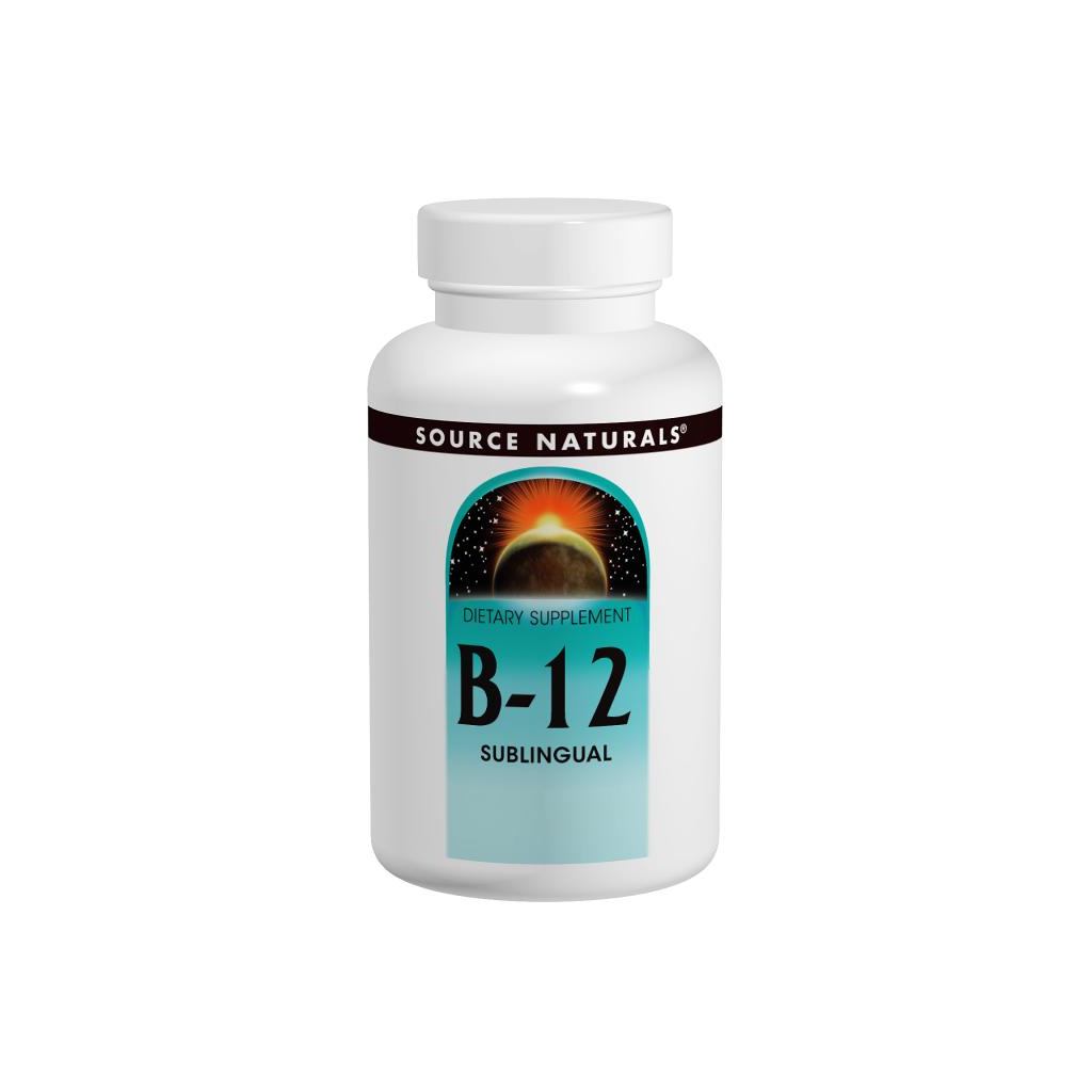 Вітамін Source Naturals Вітамін В-12 2000мкг, 200 таблеток для розсмоктування (SN2691) - зображення 1