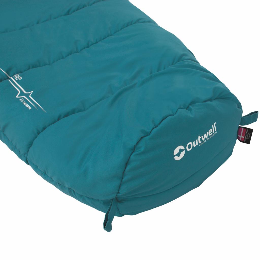 Спальний мішок Outwell Pine Prime -1C Turquoise Left (928742) - зображення 5