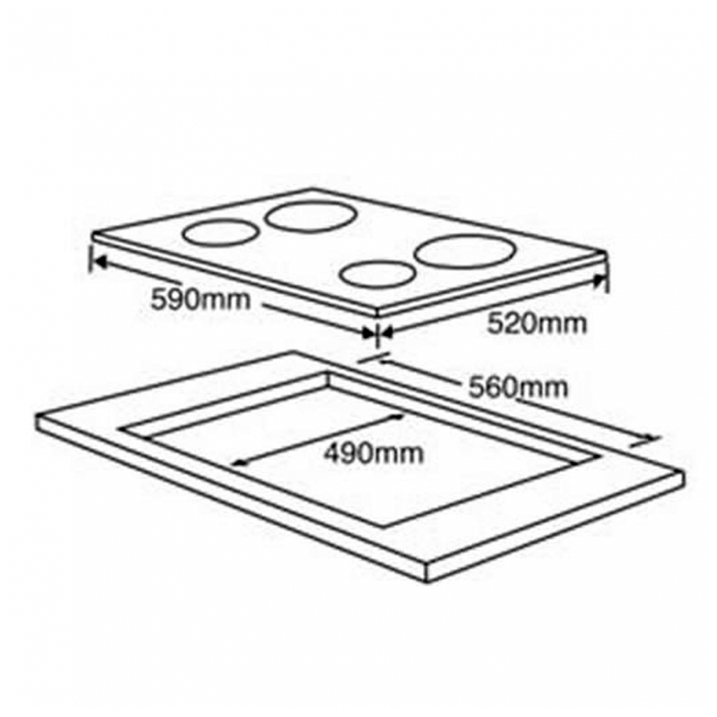 Варочна поверхня Grunhelm GPC 723 B - изображение 2