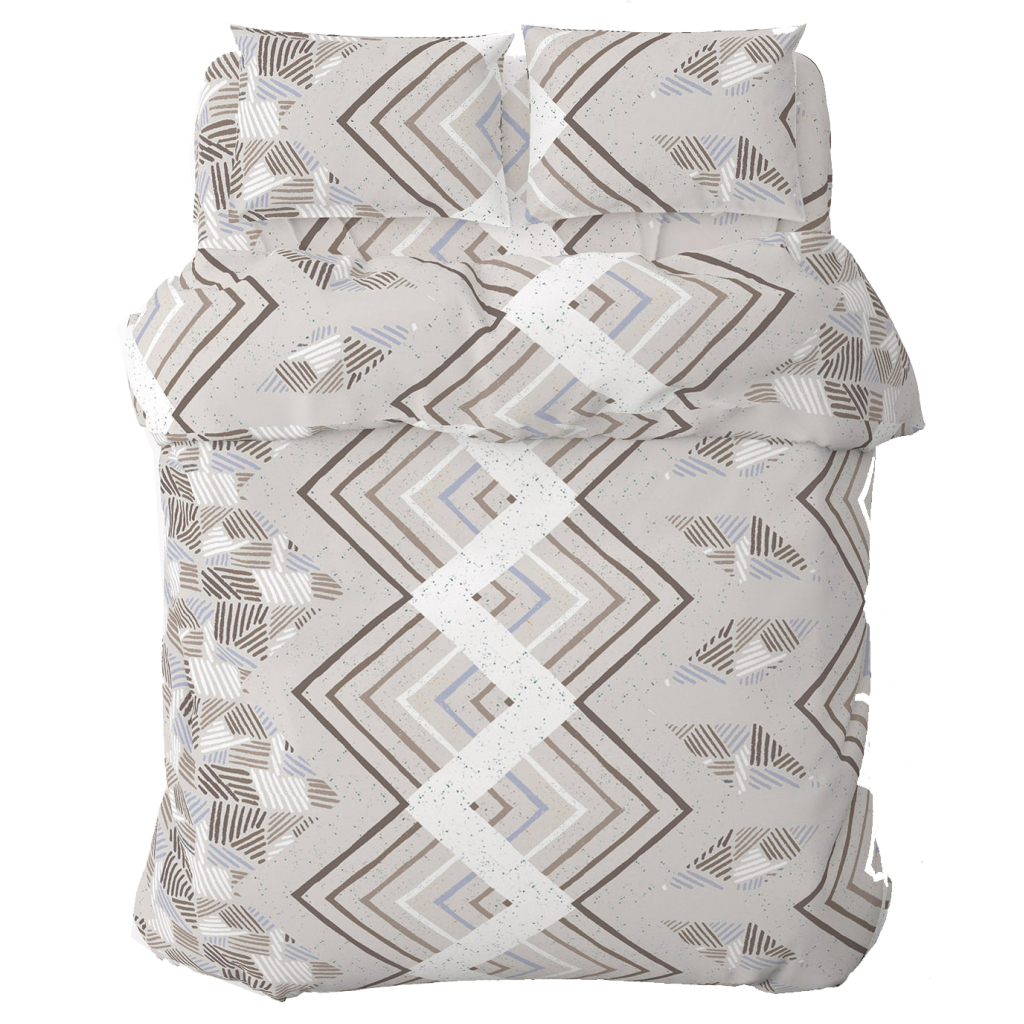 Постільна білизна Home Line Захопленість бузково-бежевий, бязь, полуторний (181395) - зображення 1