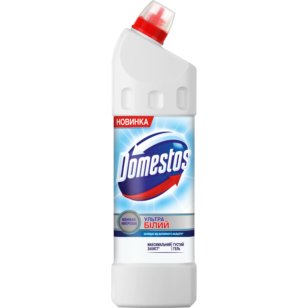 Засіб для чищення унітазу Domestos Ультра Білий 1 л (8710908149474) - зображення 1