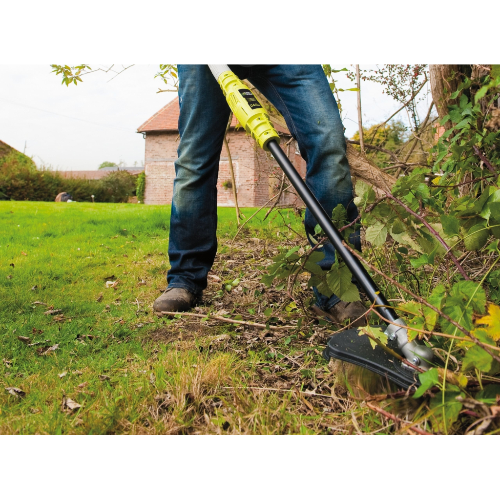 Тример садовий Ryobi Max Power RBC36X26BG2-0 36V, 26см, ніж/ліска 30см, ергоремені Vertebrae 3.7кг (без АКБ та ЗП) (5133006434) - зображення 4