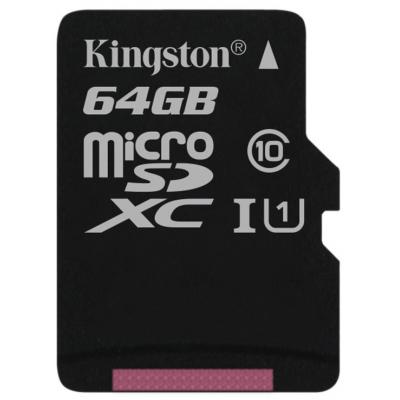 Карта пам'яті Kingston 64GB microSDXC Class 10 UHS-I (SDC10G2/64GBSP) - зображення 1
